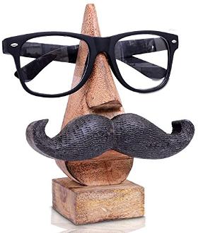 Nose shaped spectacle holder